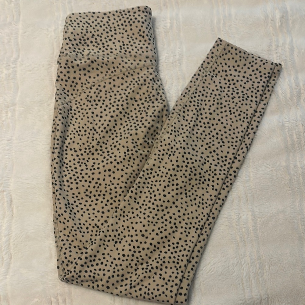 Abercrombie & Fitch Tan Polka Dot Leggings